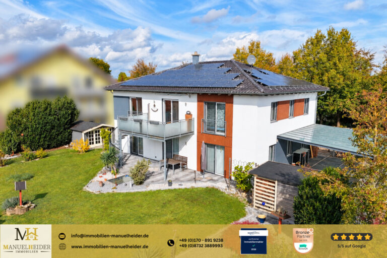 Wohnen, Arbeiten, Wohlfühlen – exklusives Anwesen mit Gartenparadies und eigener Sauna | Immobilien Manuel Heider